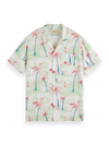 Allover Printed Viscose Short Sleeve Shirt