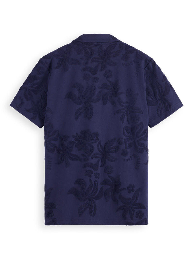 Terry Jacquard Short Sleeve Shirt