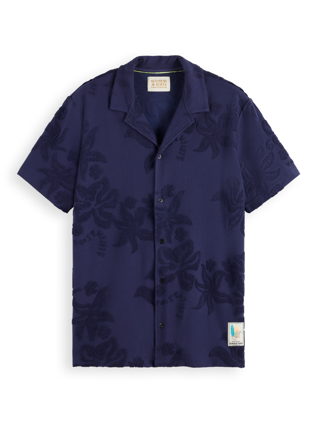 Terry Jacquard Short Sleeve Shirt