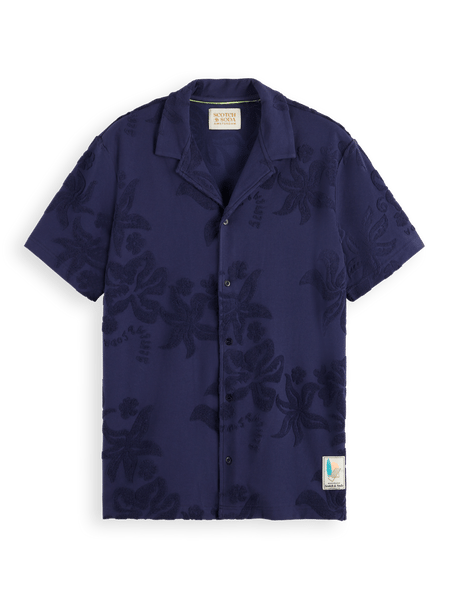 Terry Jacquard Short Sleeve Shirt | Scotch & Soda