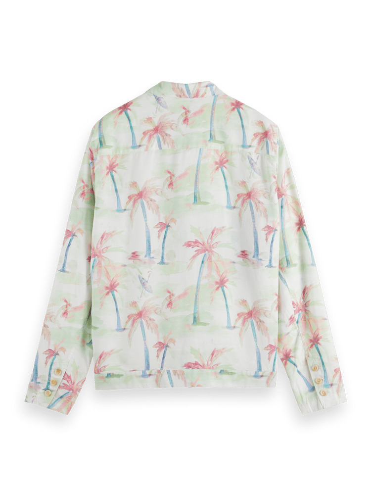 Printed Tencel-Hemp Blouson