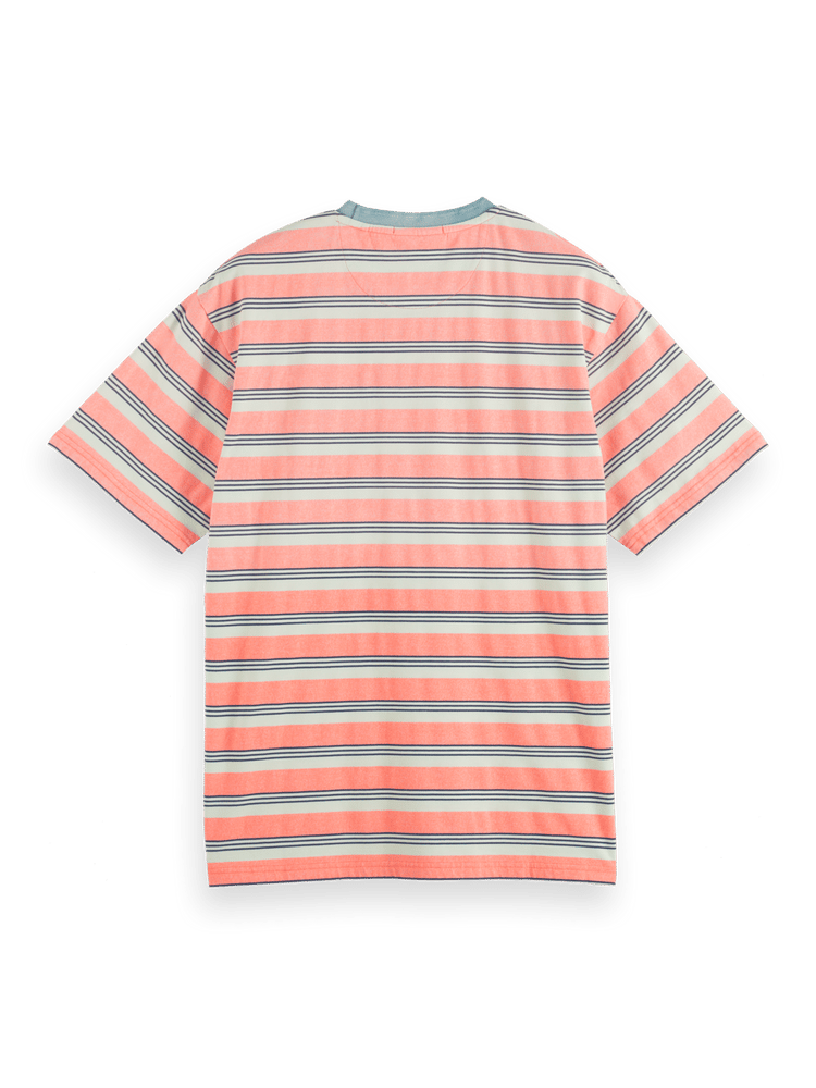 Yarn Dye Stripe Pocket T-Shirt