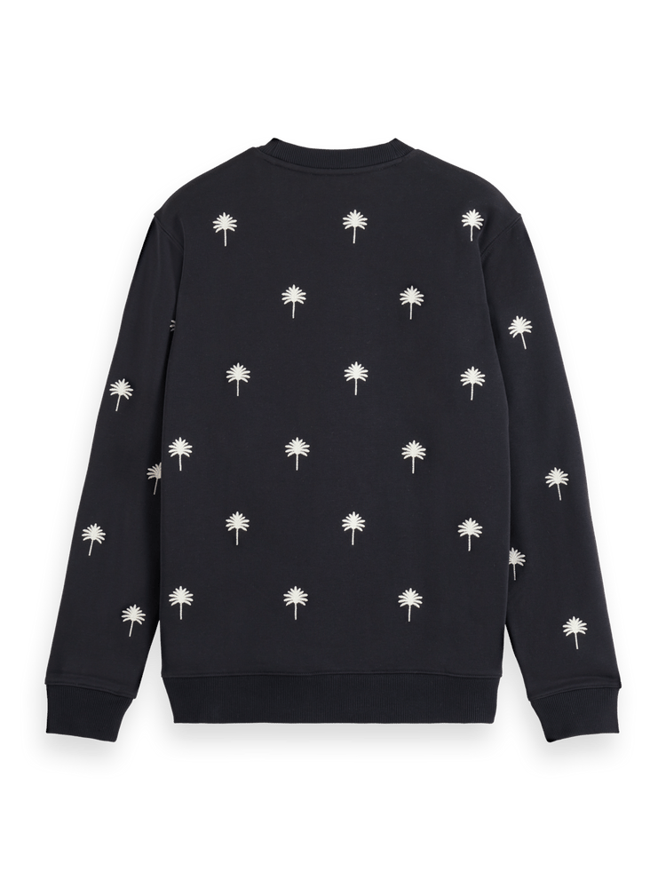 All-Over Embroidery Sweatshirt