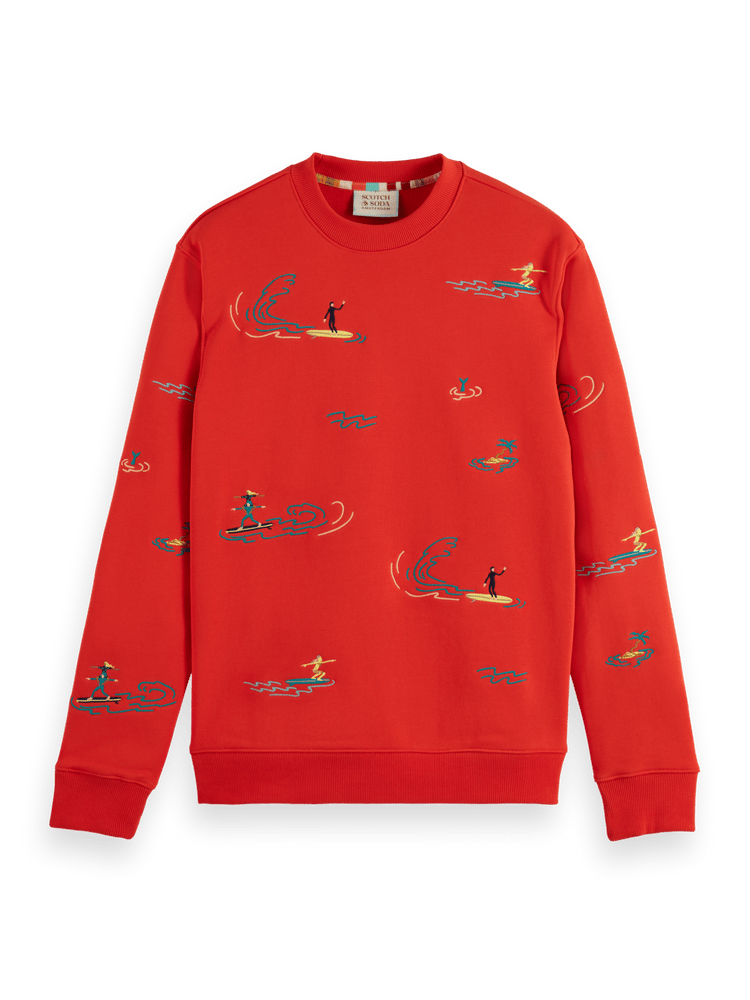 Surf Embroidered Sweatshirt