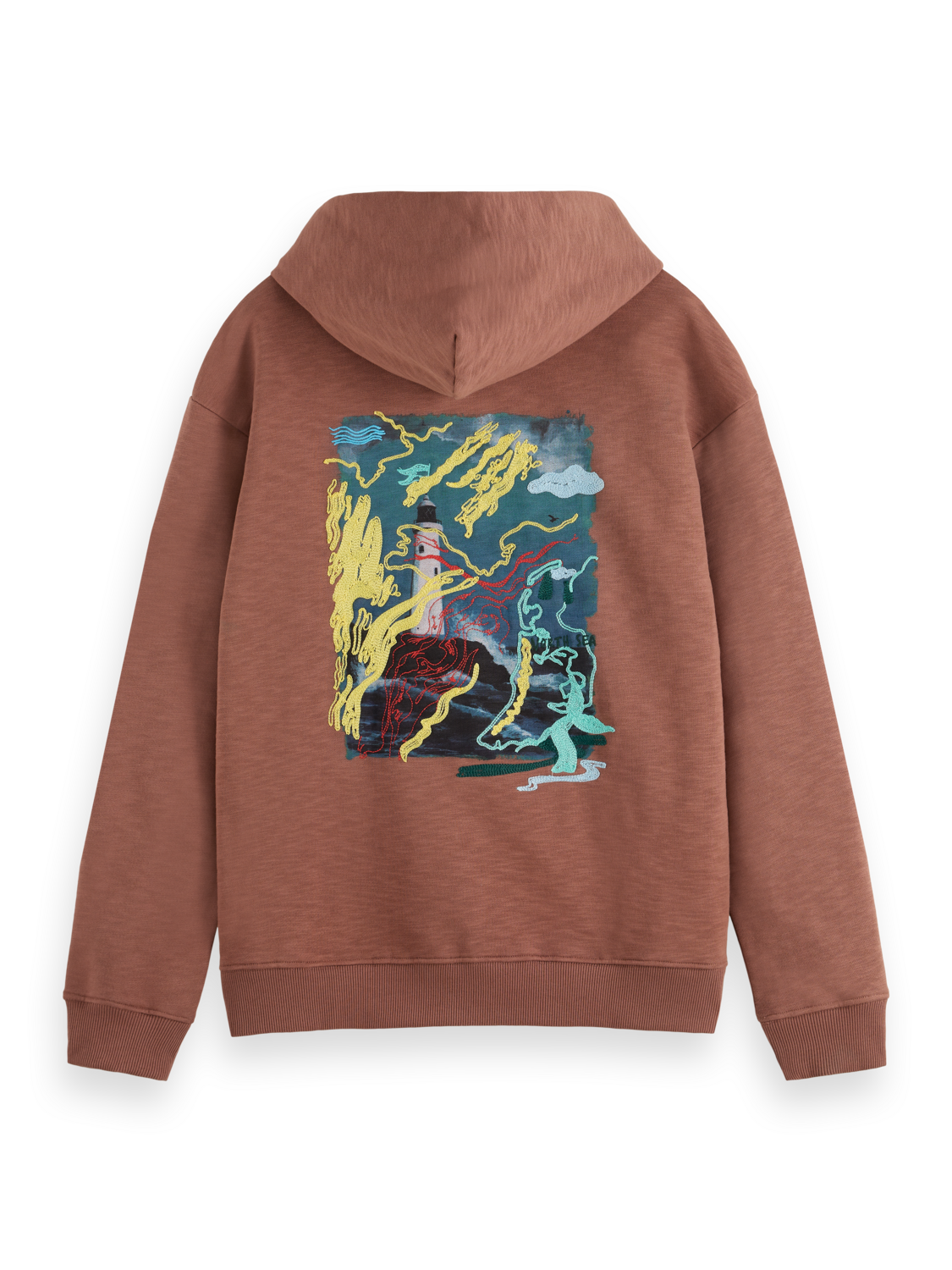 Front Back Lighthouse Artwork Hoodie