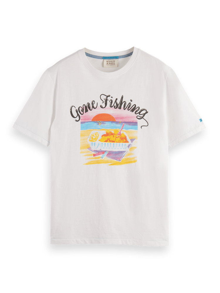 Gone Fishing Printed T-Shirt