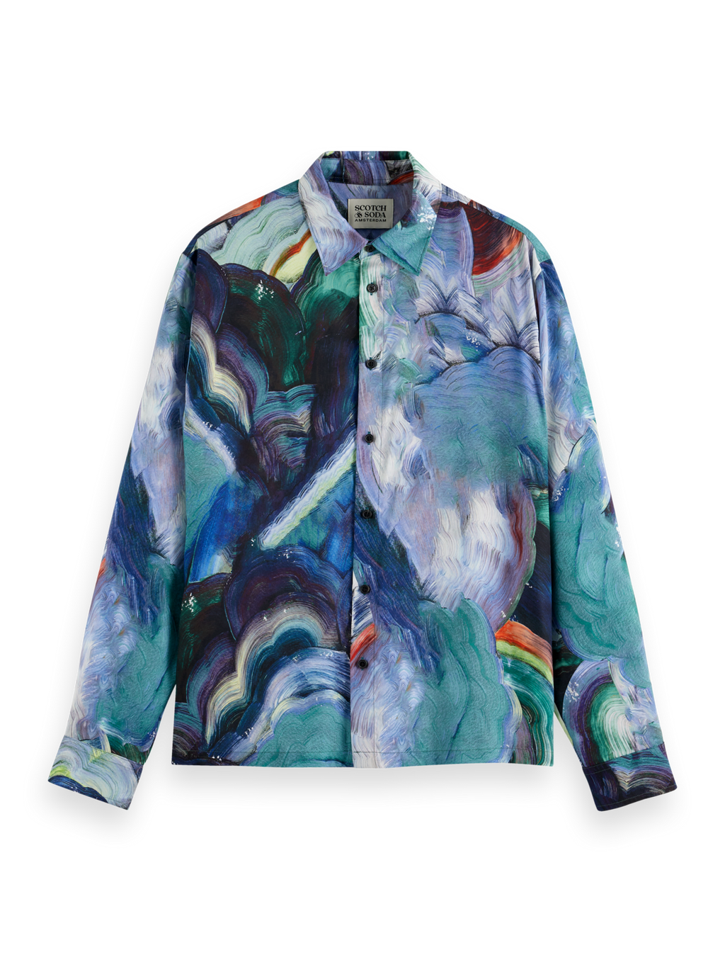 Relaxed Fit Abstract Print Shirt