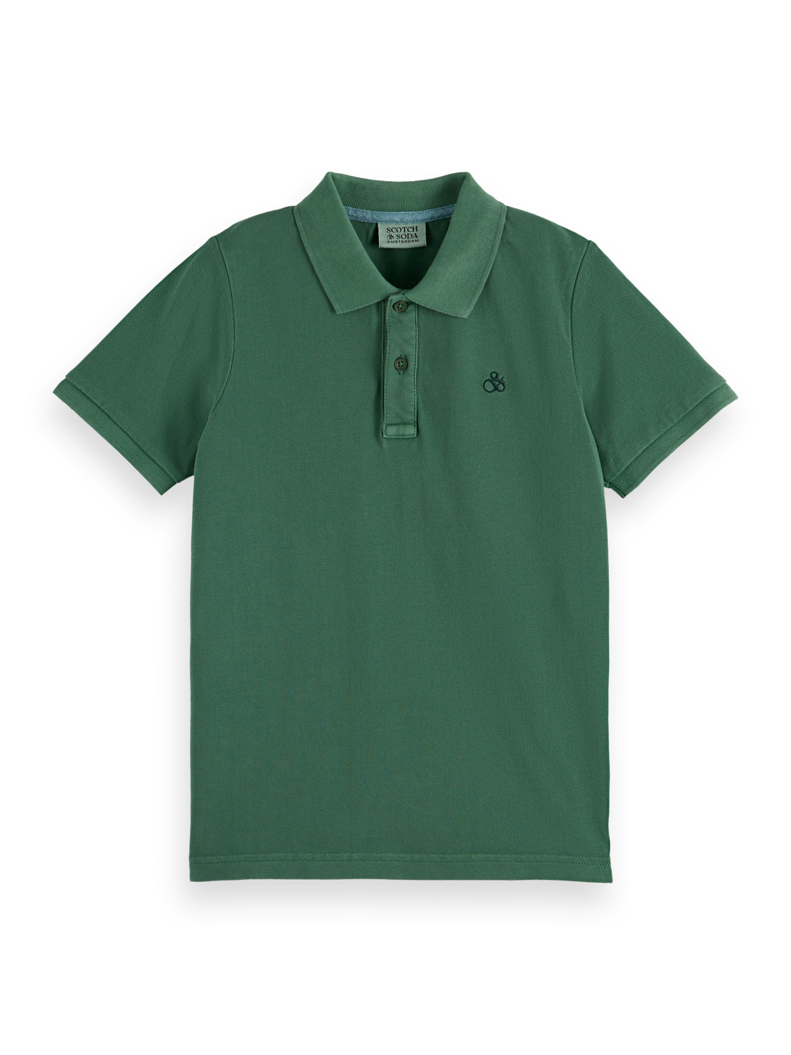 Boys' Garment-dyed pique polo