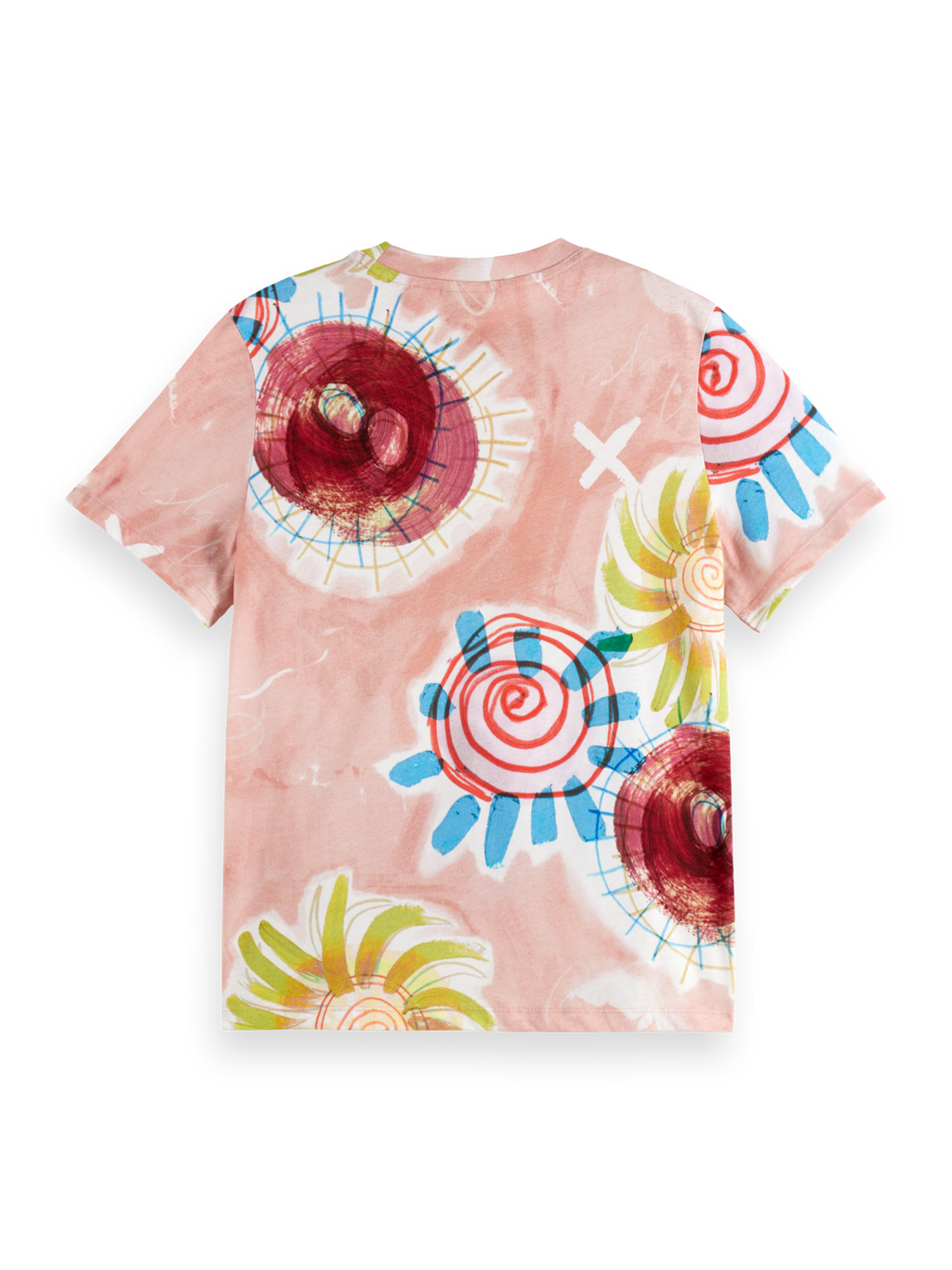 Abstract Sun Printed Regular Fit T-Shirt