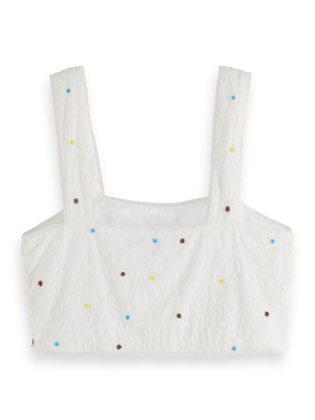 Beaded Crop Tank Top