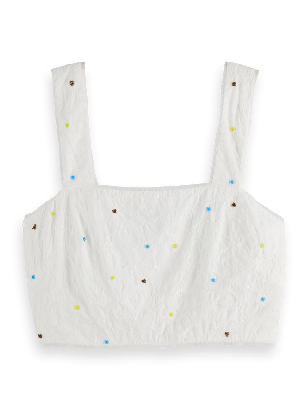 Beaded Crop Tank Top