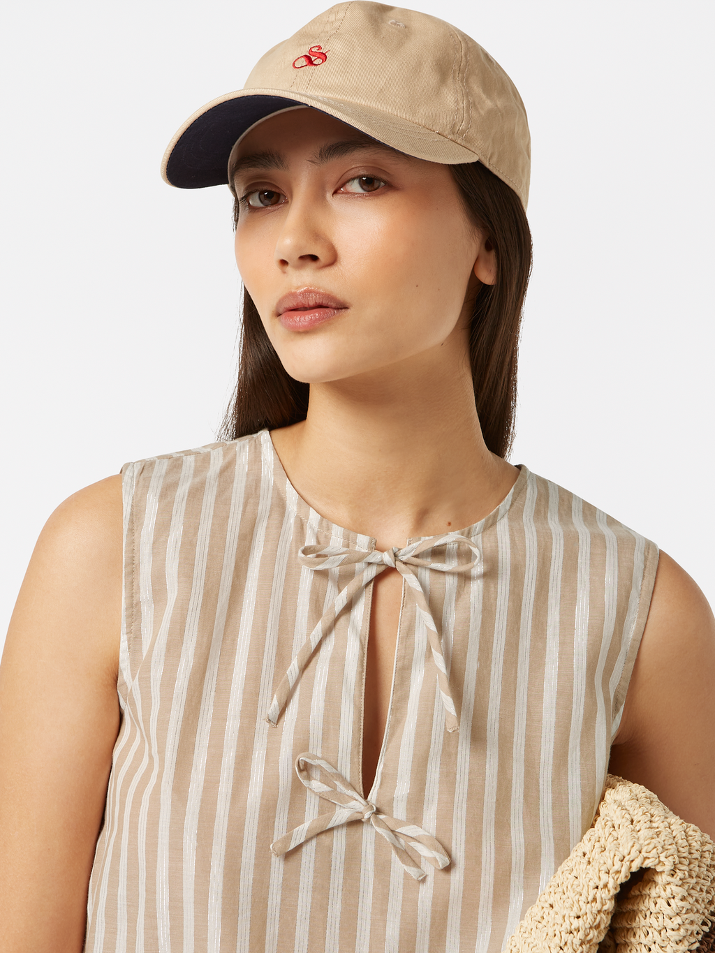 Sleeveless Bow Top
