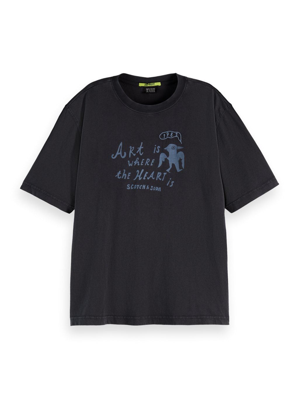 Washed Loose Fit T-Shirt With Front Artwork