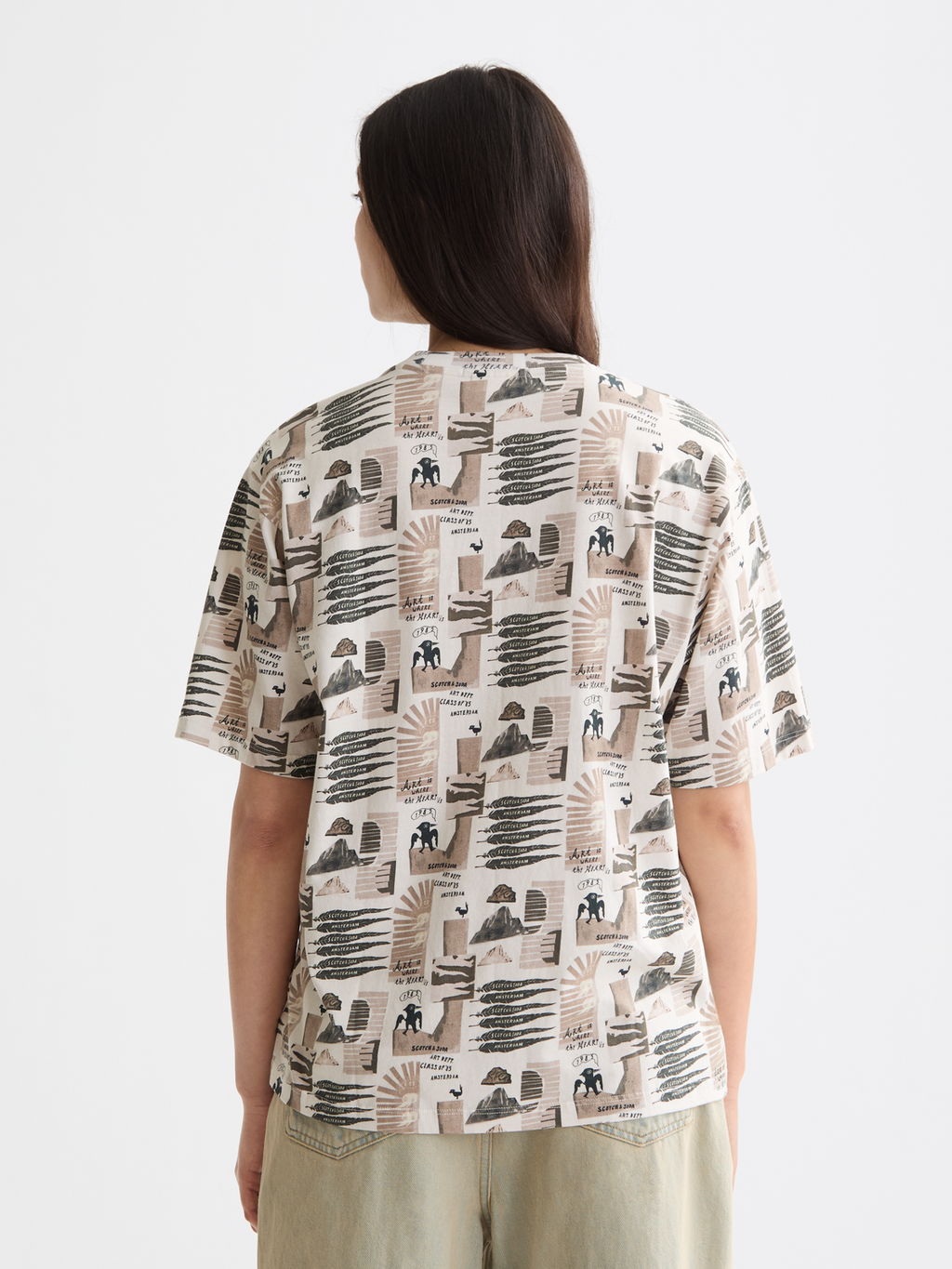 All Over Printed Loose Fit T-Shirt