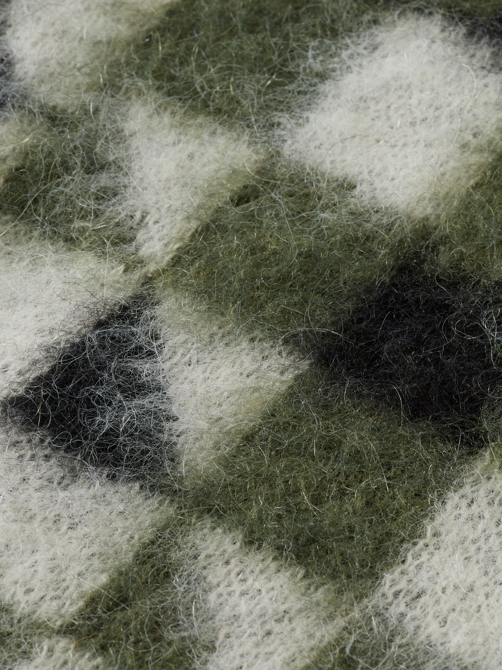 Fuzzy jacquard spencer