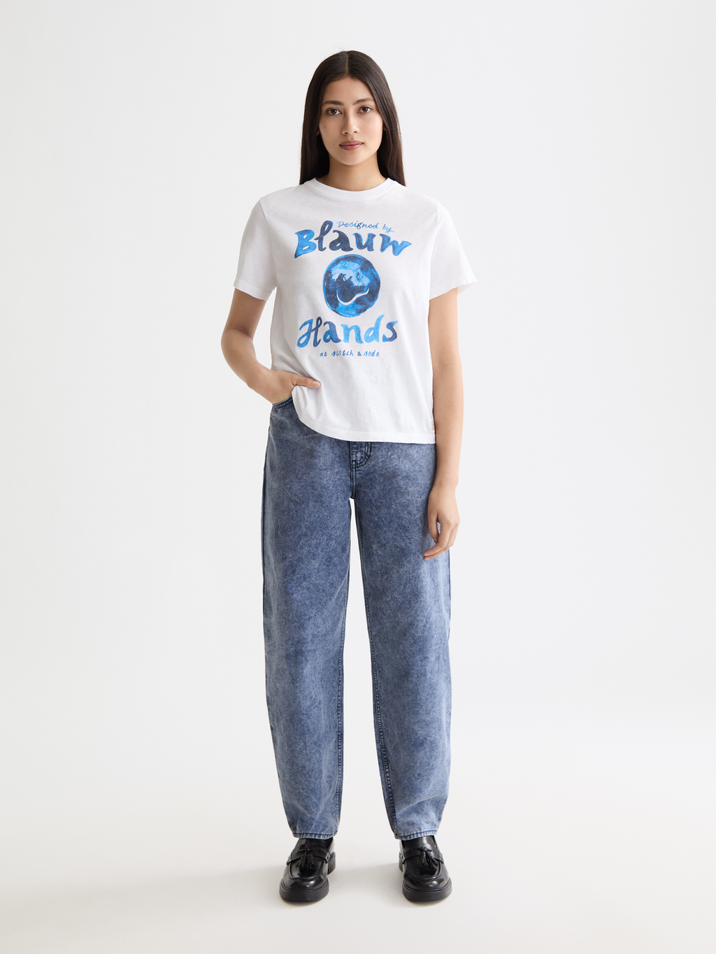 Washed Regular Fit T-Shirt With Chest Artwork