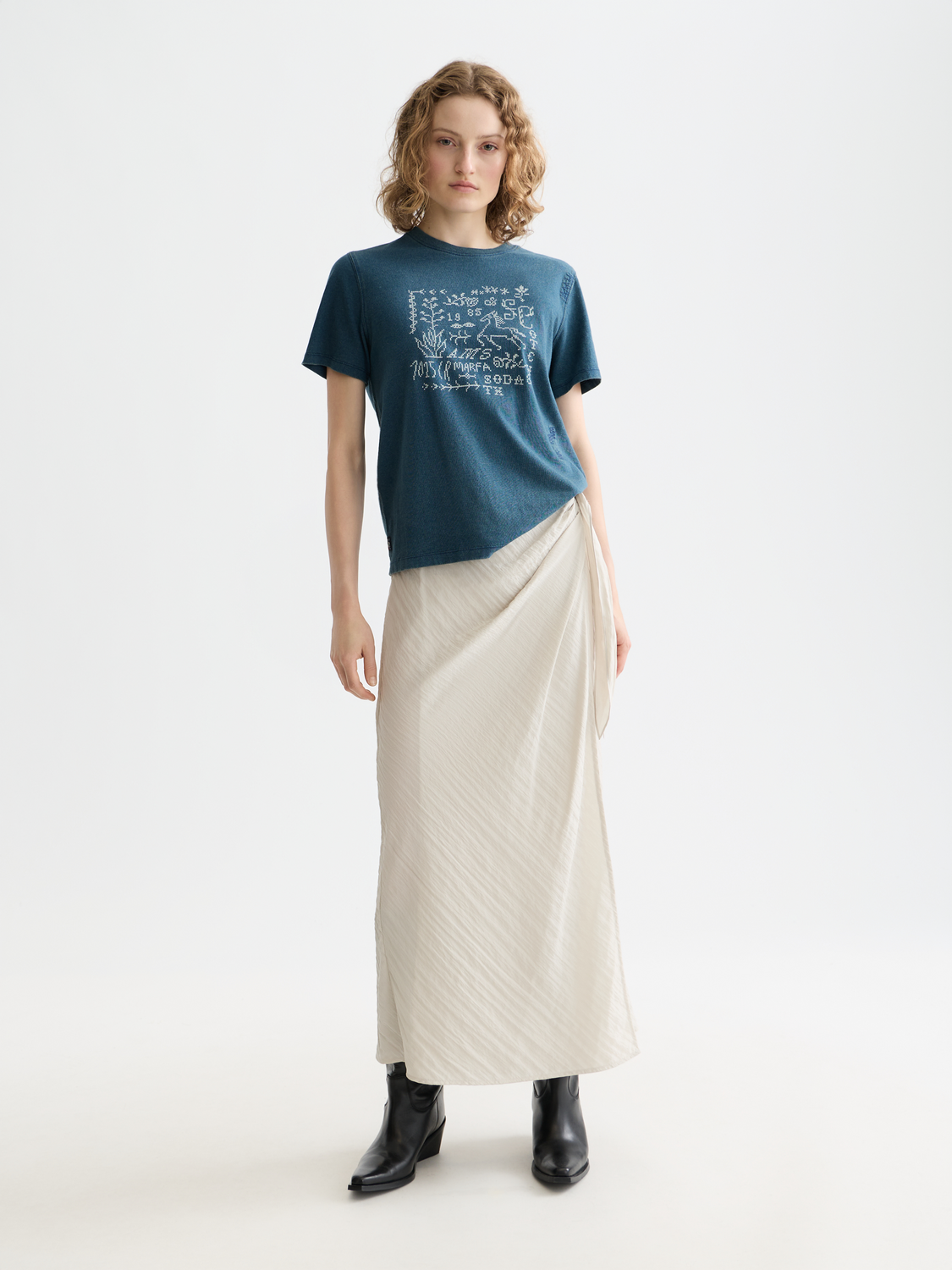 Indigo Graphic Regular Fit T-Shirt