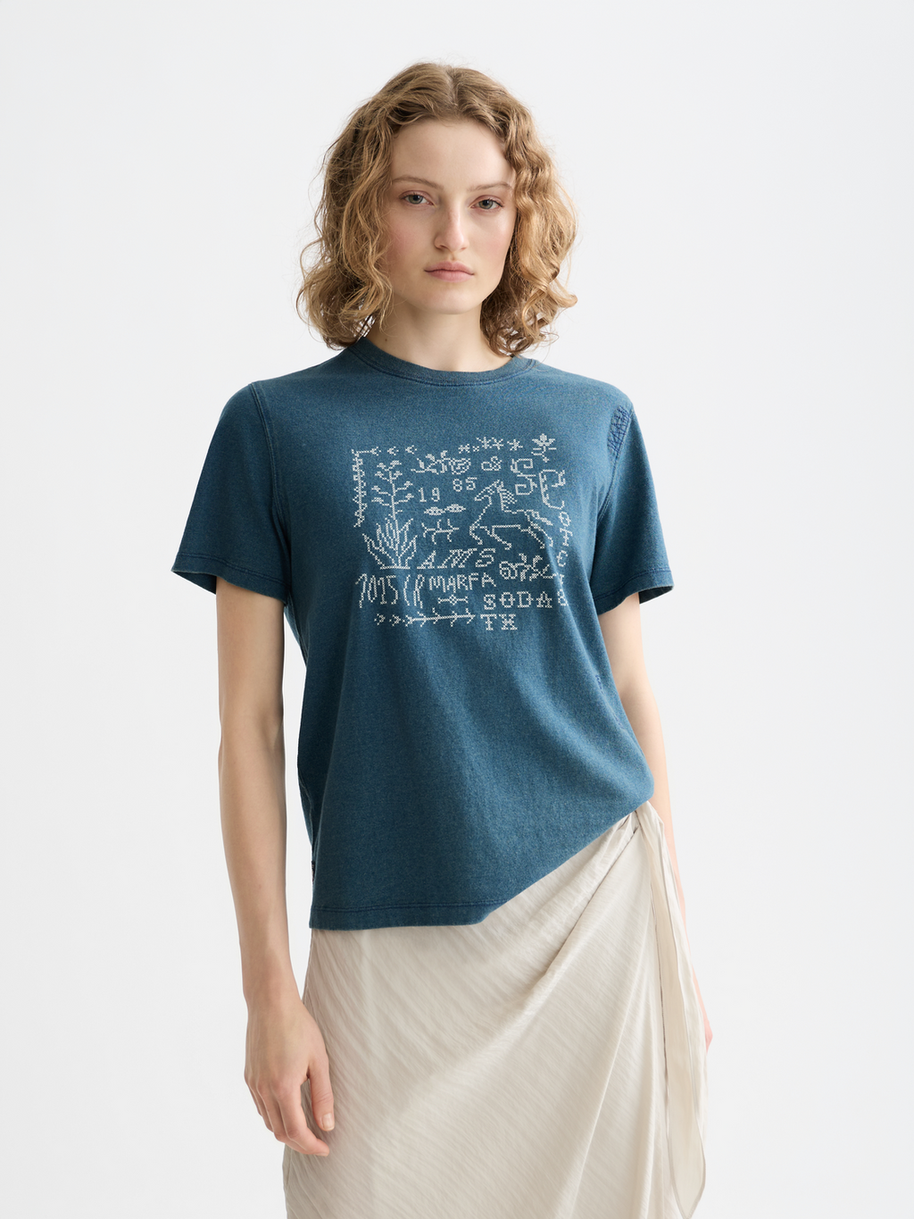 Indigo Graphic Regular Fit T-Shirt