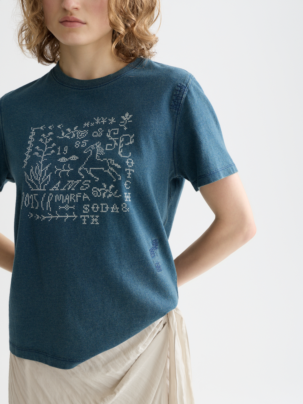 Indigo Graphic Regular Fit T-Shirt