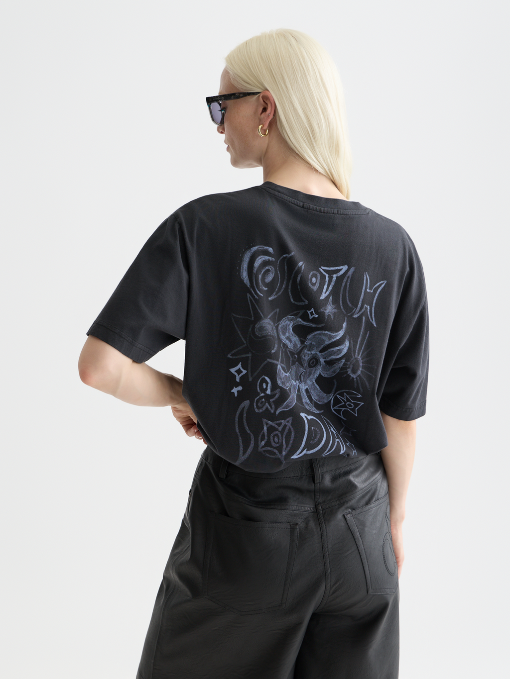 Washed Artwork Loose T-Shirt