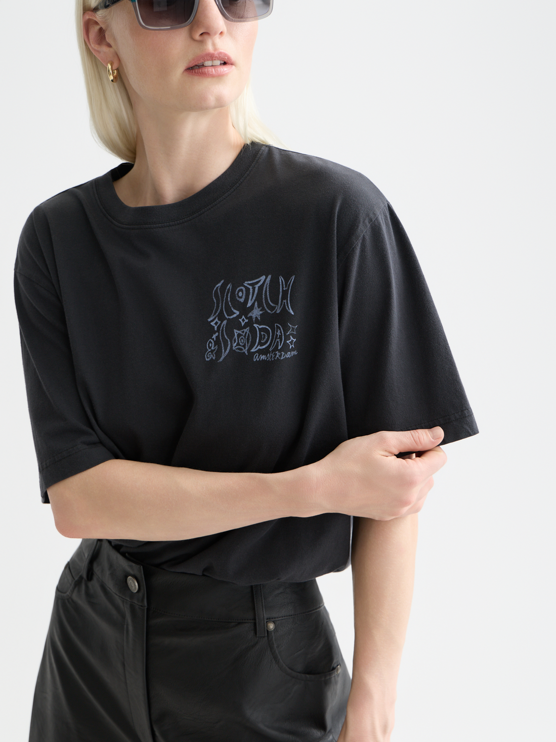 Washed Artwork Loose T-Shirt