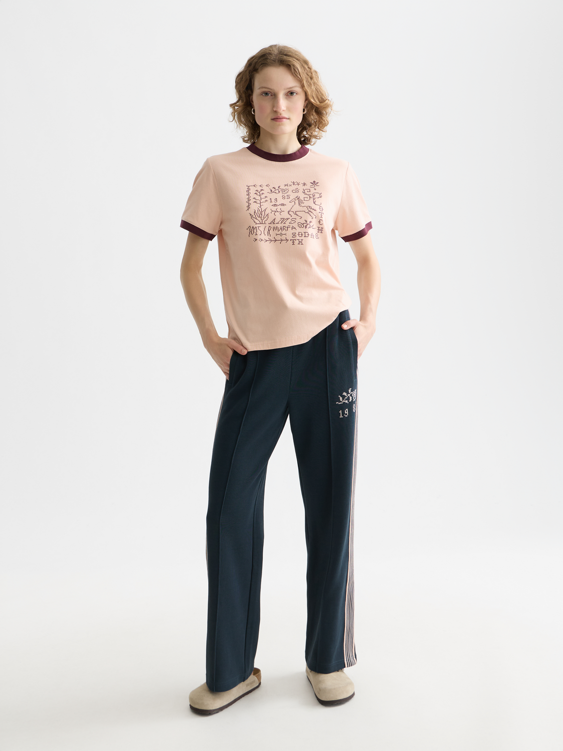 Embroidered Ringer Regular Fit T-Shirt
