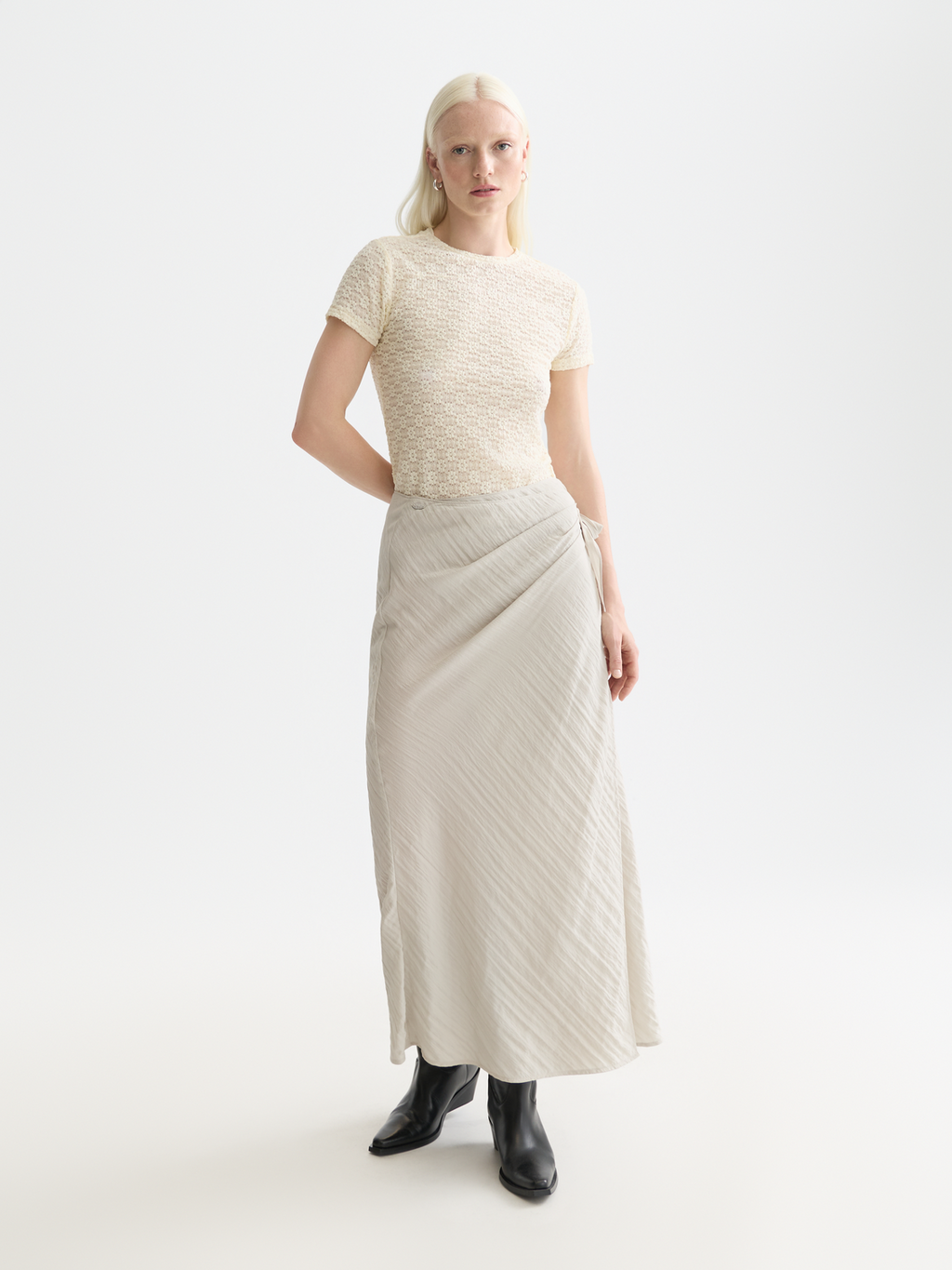 Open Structure Slim Fit T-Shirt