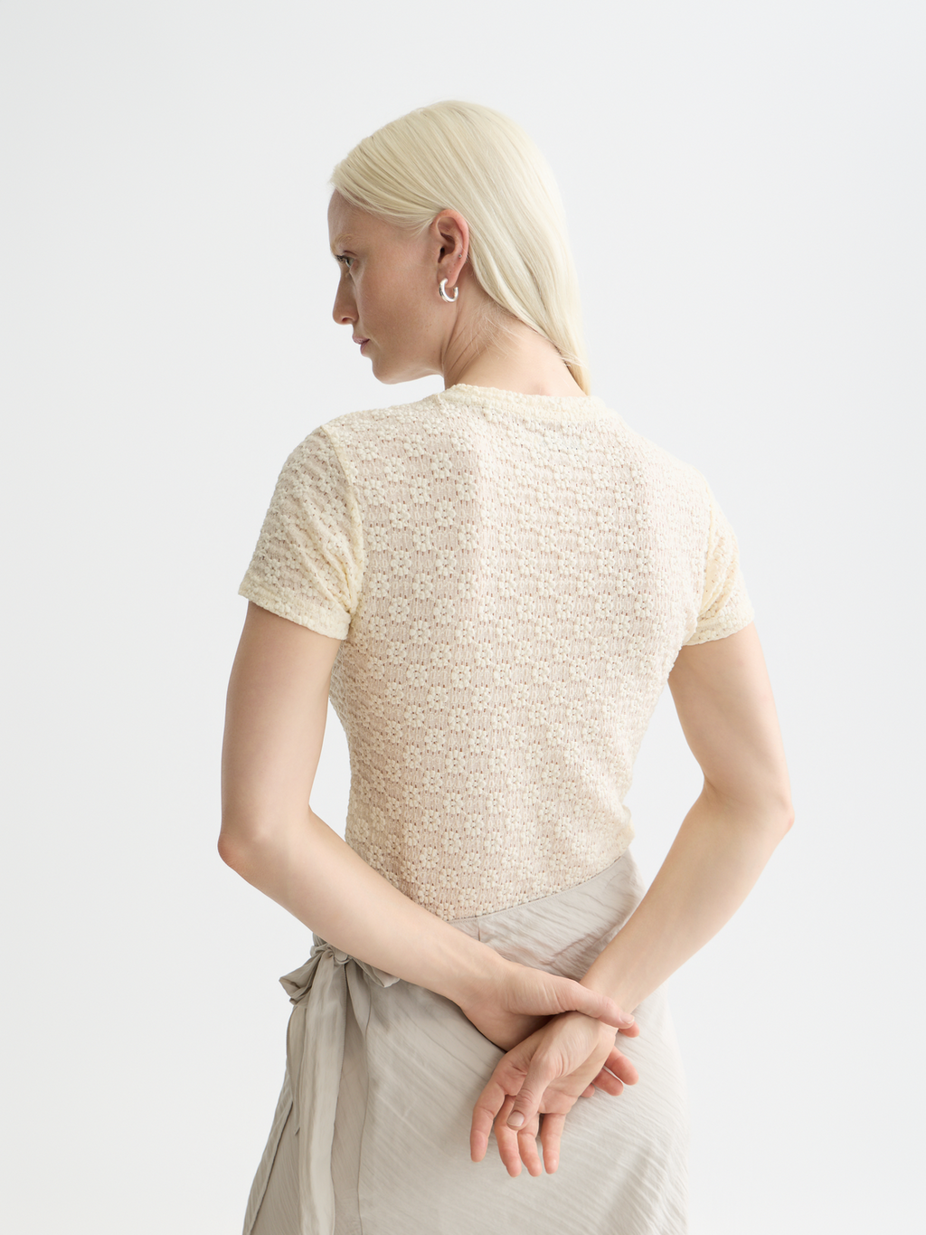 Open Structure Slim Fit T-Shirt