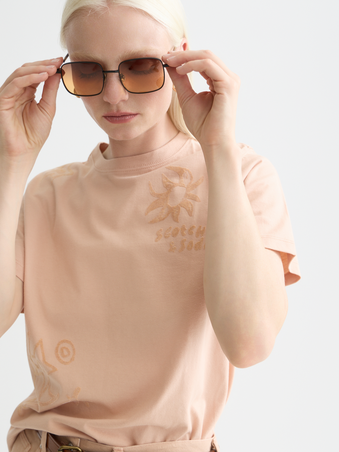 Regular Fit T-Shirt With Flock Print