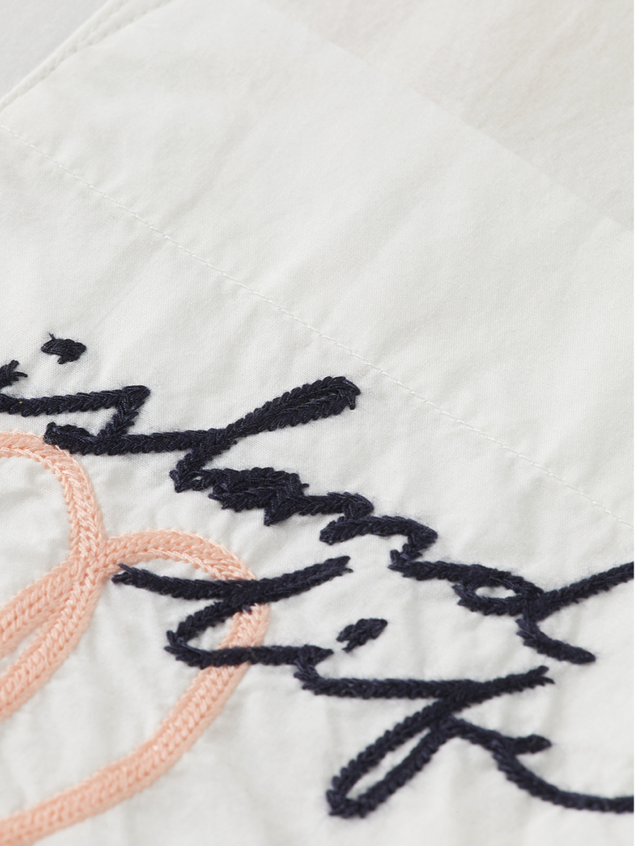 Embroidered Poplin Shirt