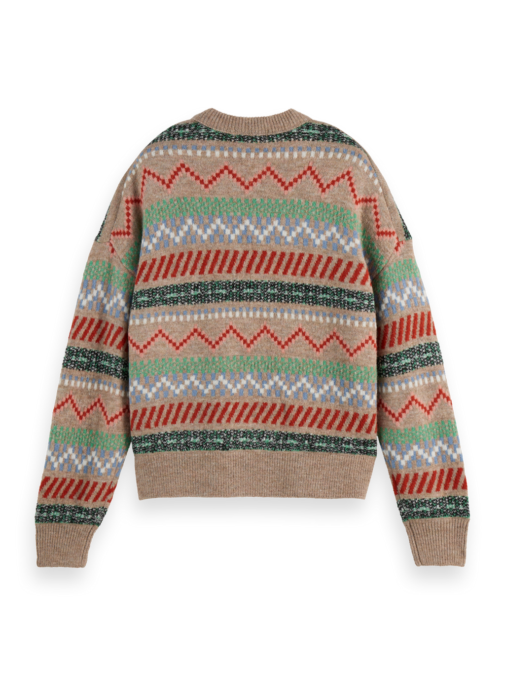 Fair Isle relaxed pullover