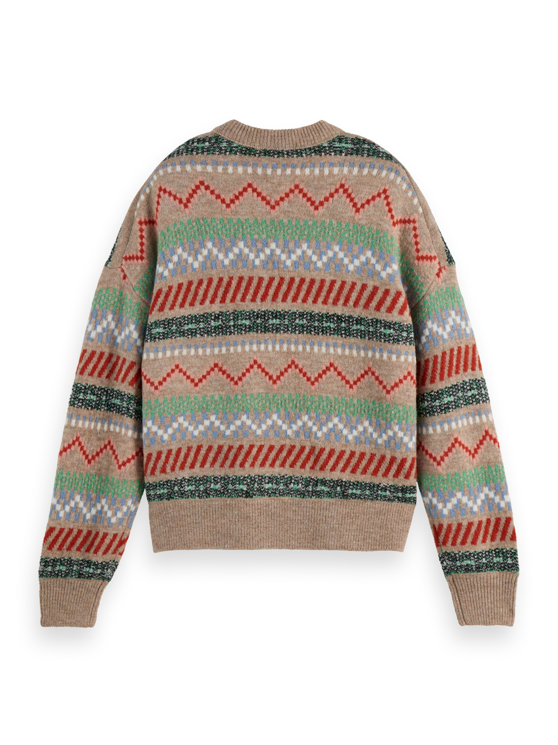 Fair Isle relaxed pullover