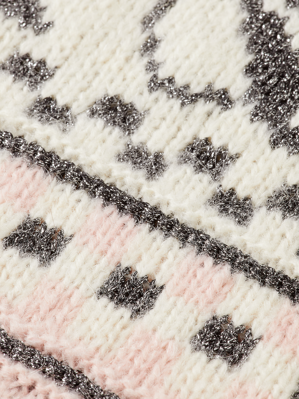 Metallic Fair Isle pullover