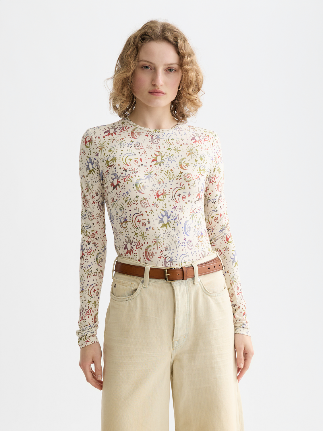 All Over Printed Long Sleeve T-Shirt