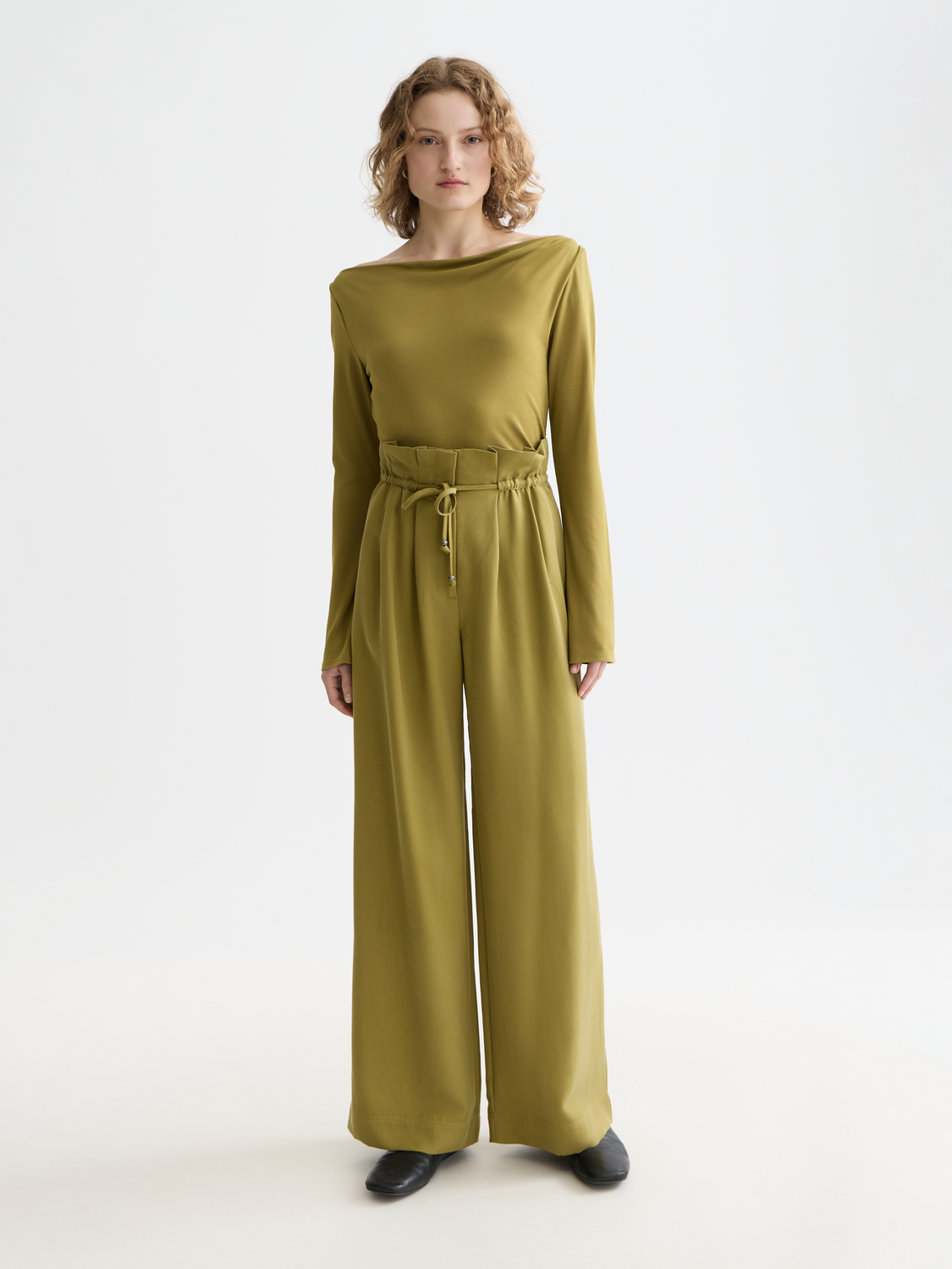 Drapey Modal Long Sleeve T-Shirt