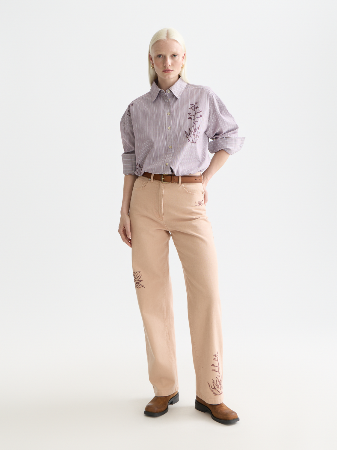 Embroidery Girlfriend Shirt