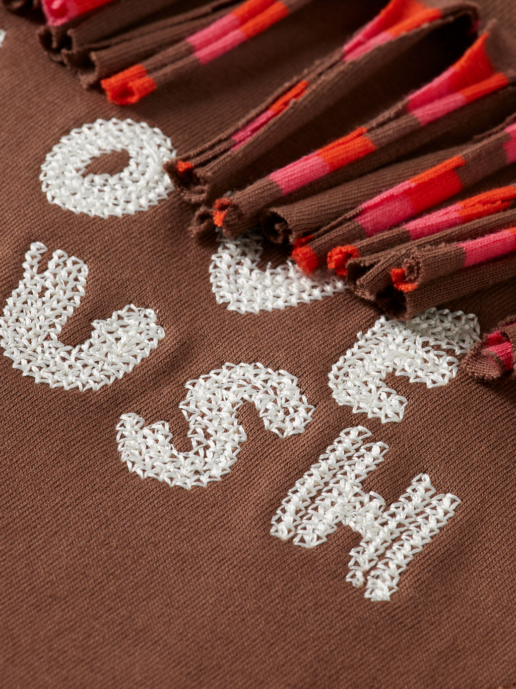 Love Crush Fringed Heart Oversized-Fit Sweatshirt