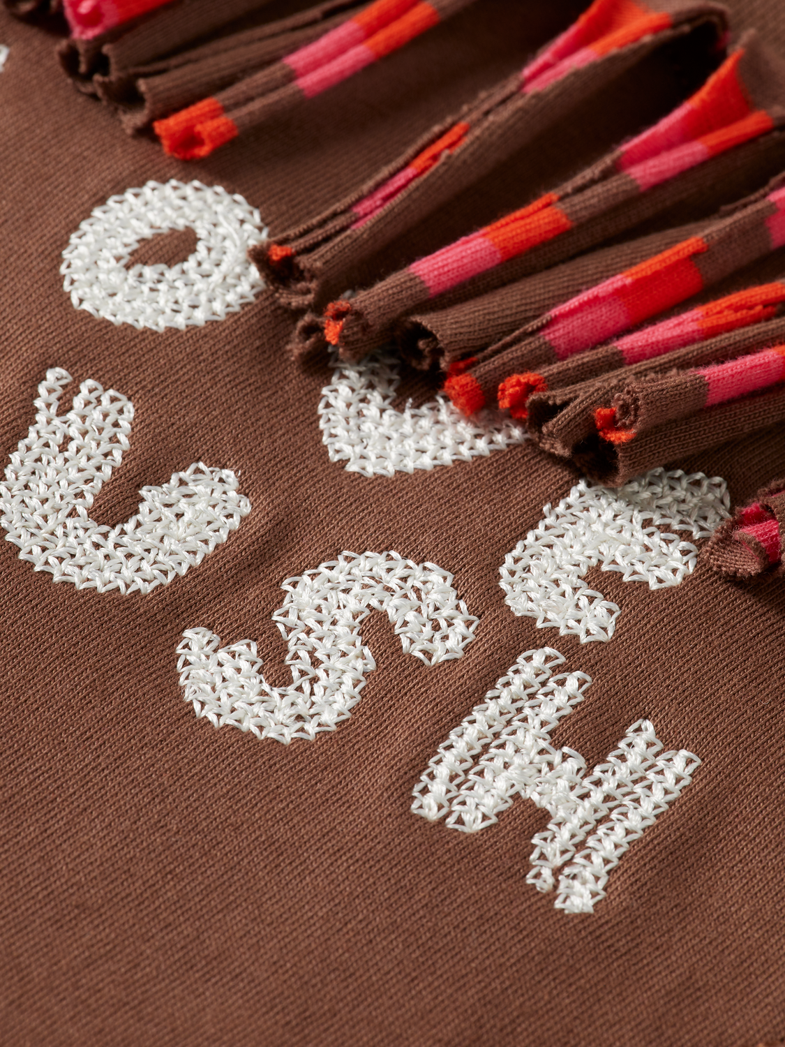 Love Crush Fringed Heart Oversized-Fit Sweatshirt