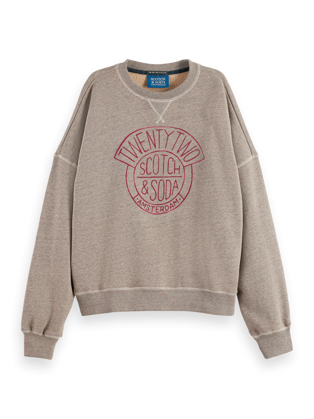 Washed Oversized Fit Sweatshirt With Graphic