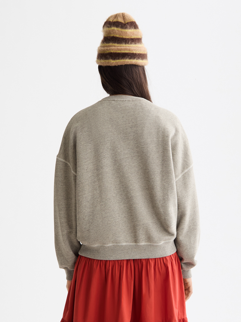 Washed Oversized Fit Sweatshirt With Graphic