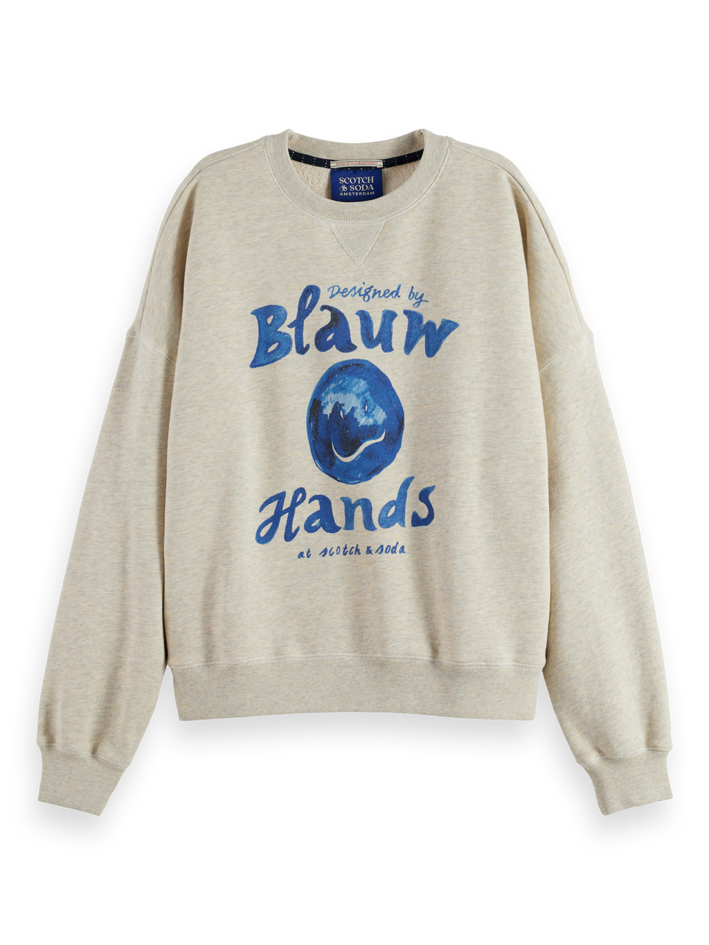 Washed Oversized Fit Sweatshirt With Graphic