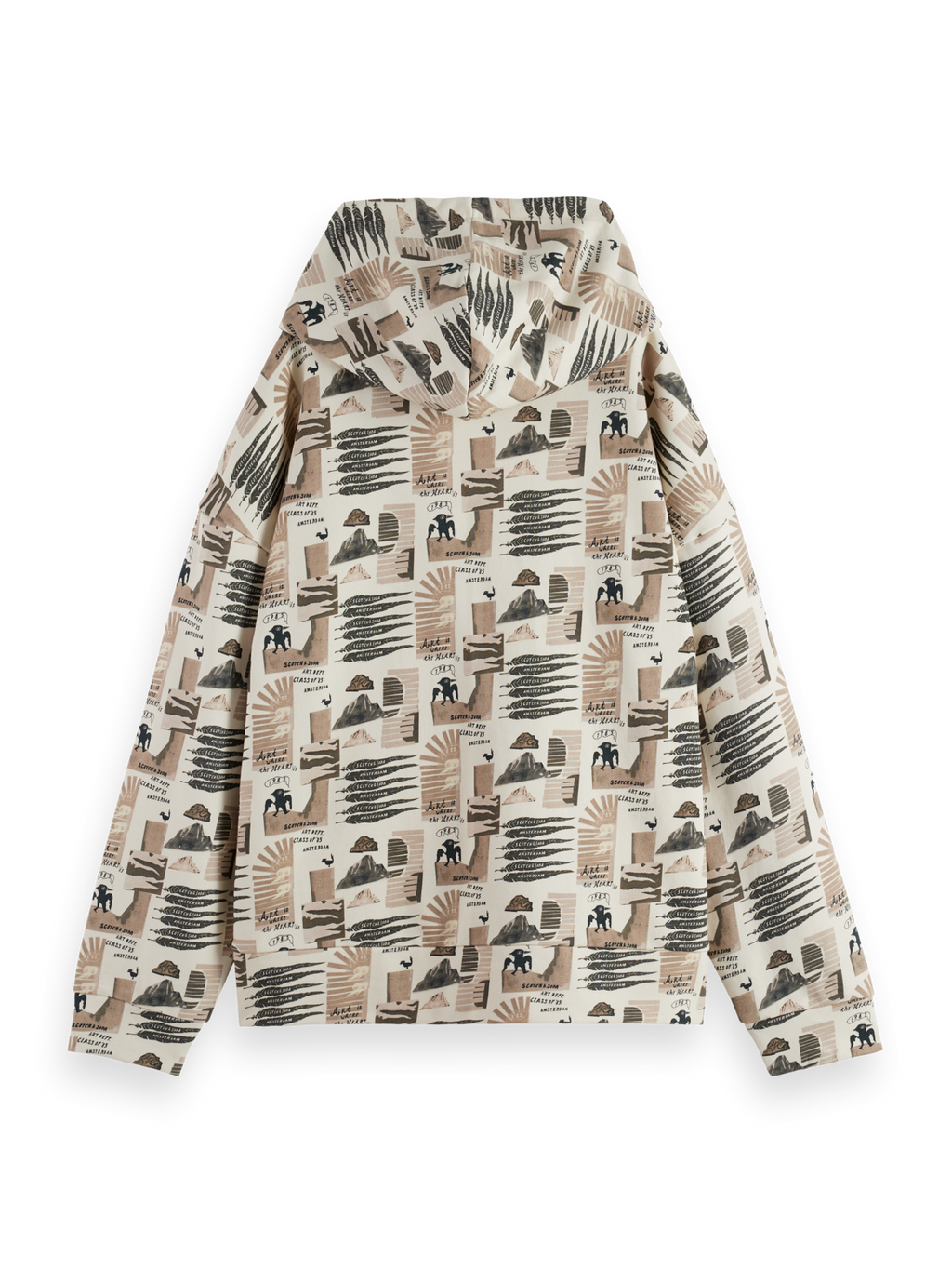 All Over Printed Oversized Fit Hoodie