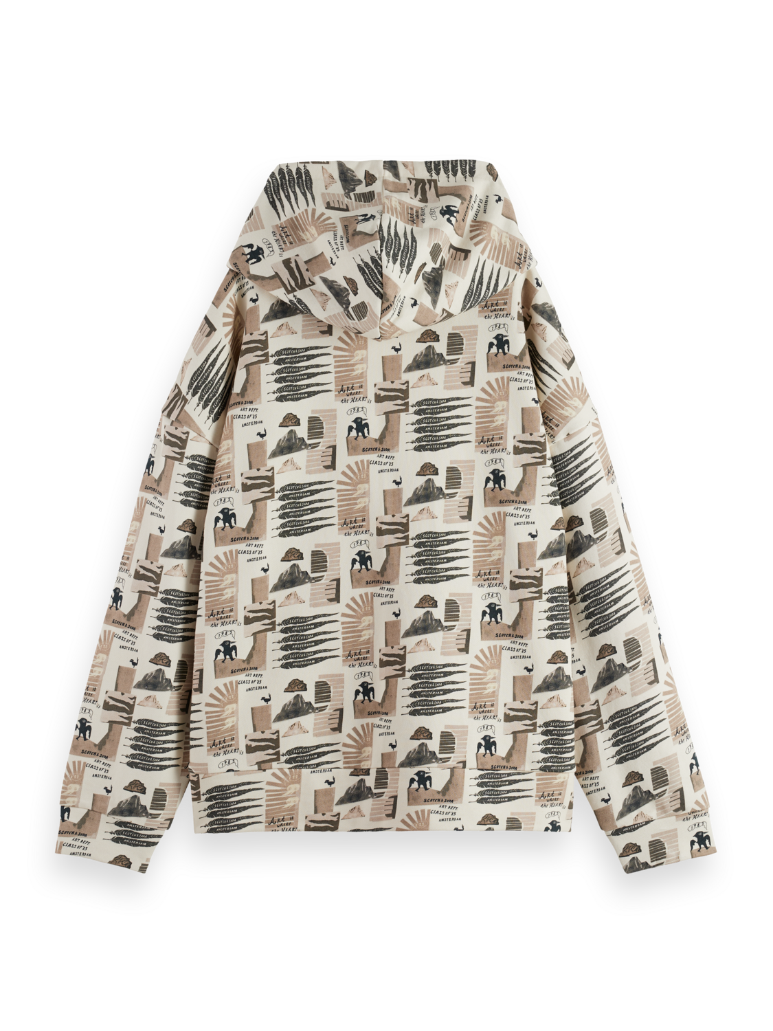 All Over Printed Oversized Fit Hoodie