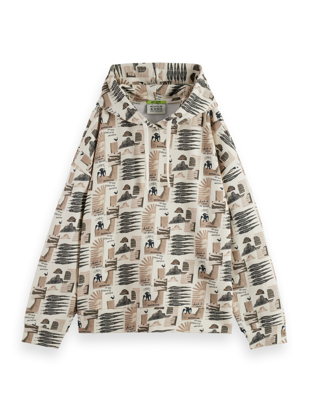 All Over Printed Oversized Fit Hoodie