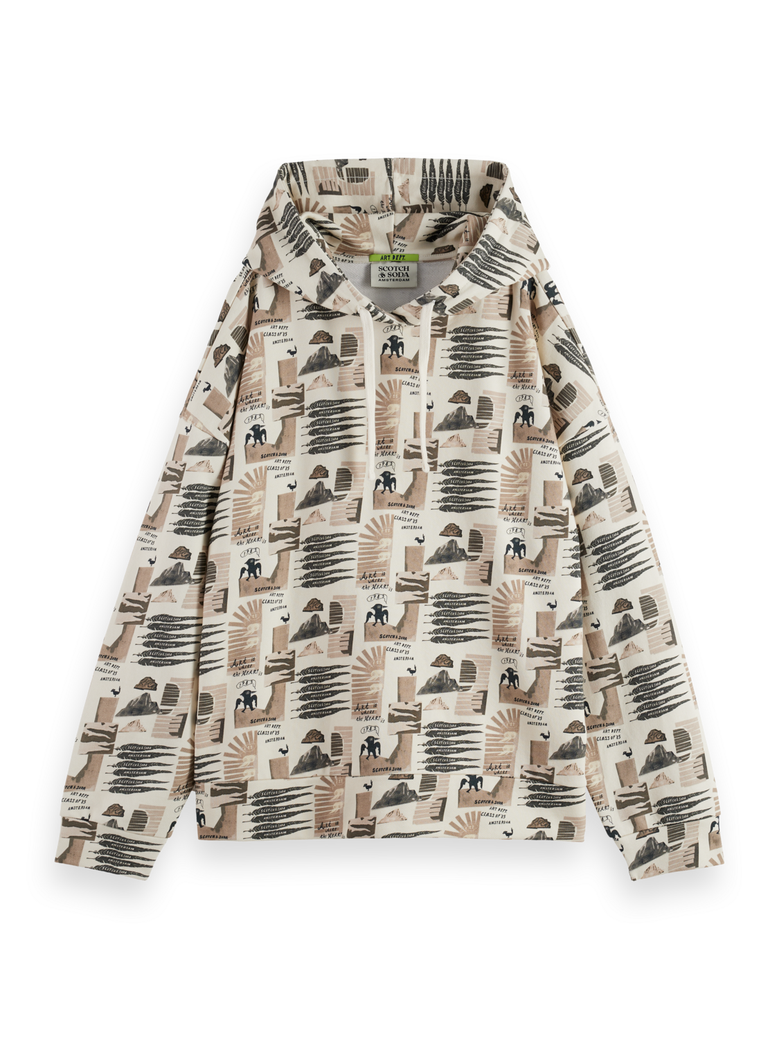 All Over Printed Oversized Fit Hoodie