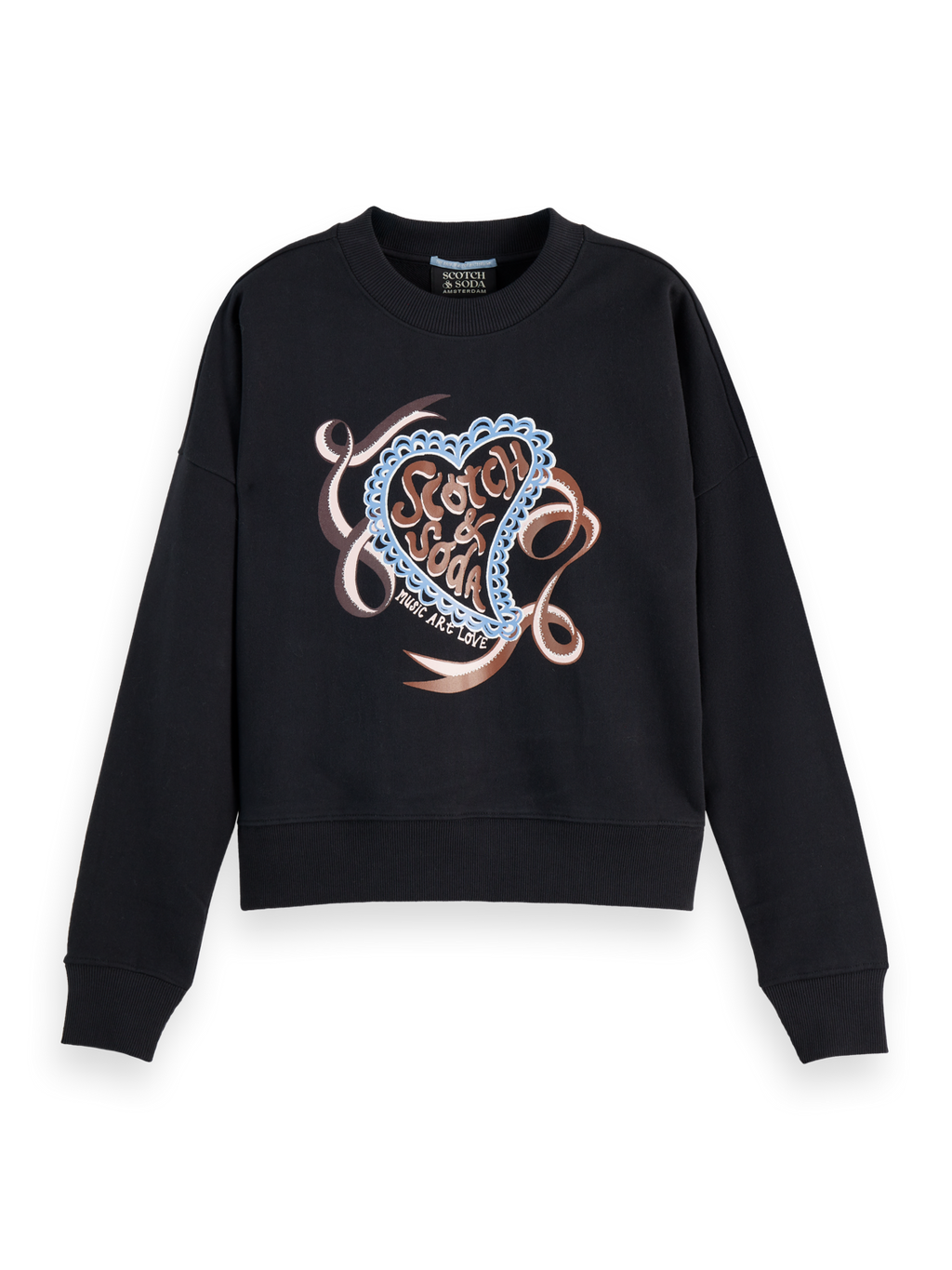 Chest artwork relaxed sweatshirt
