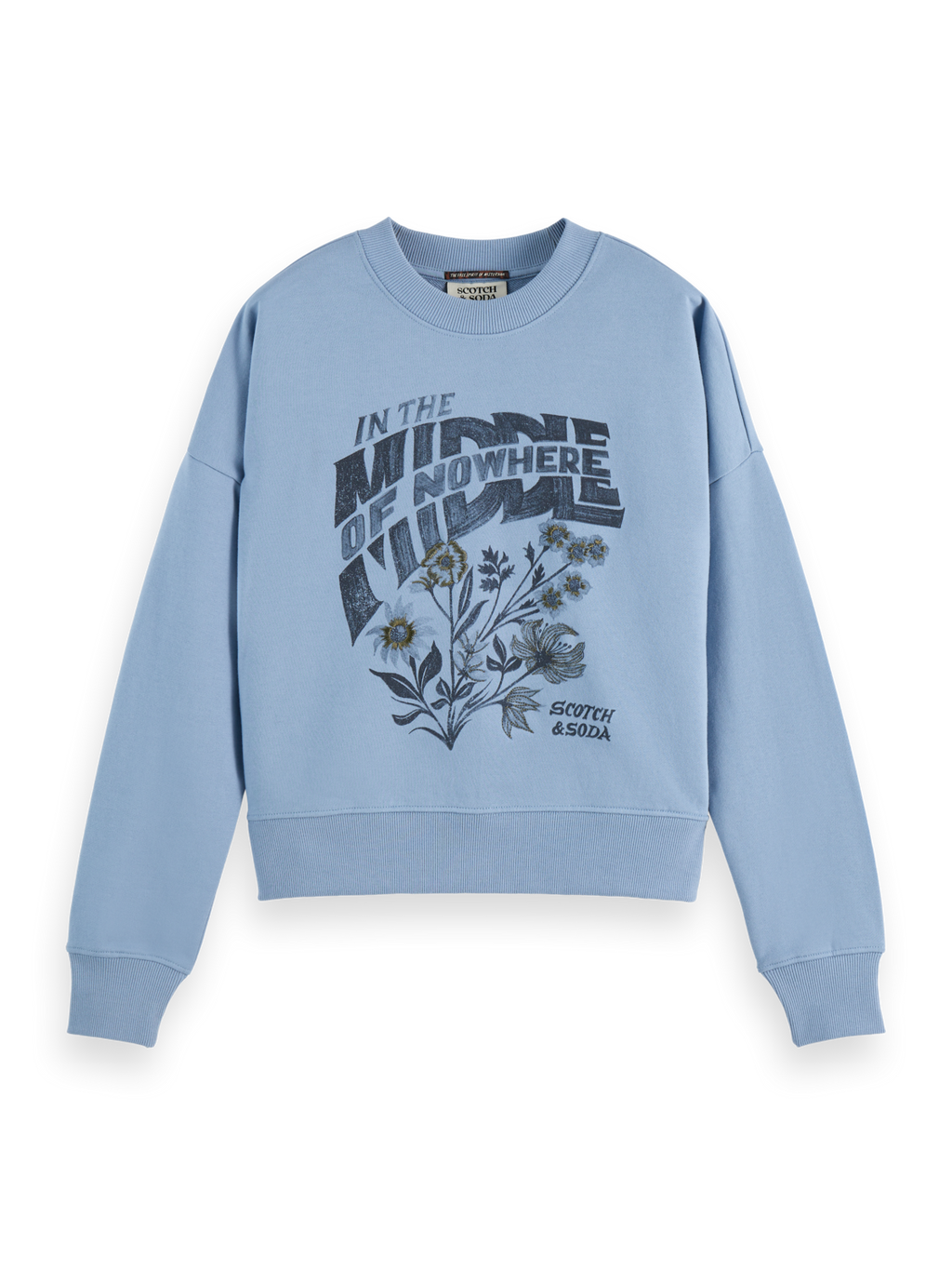 Chest artwork relaxed sweatshirt