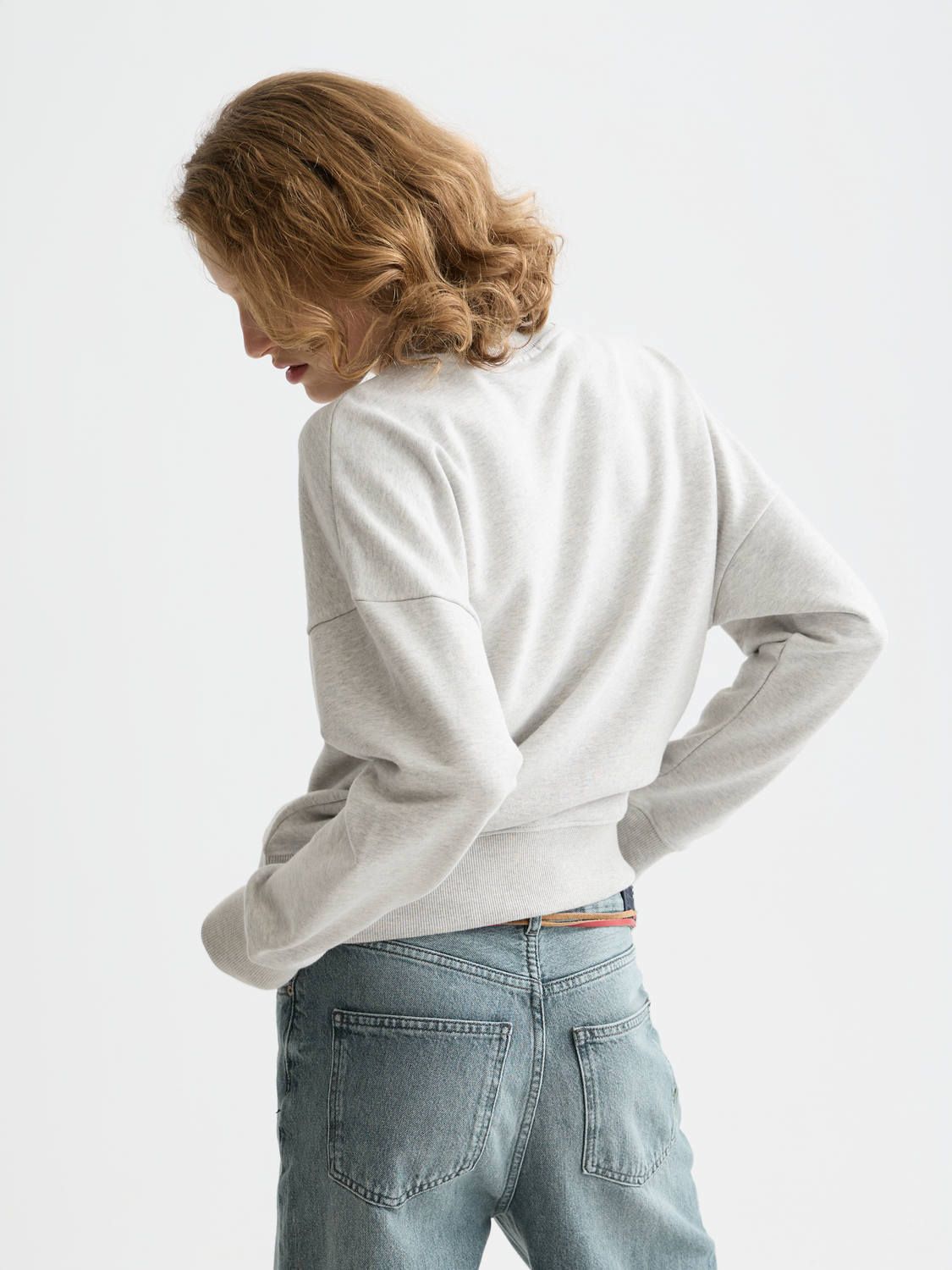 Embroidered Logo Relaxed Fit Sweatshirt