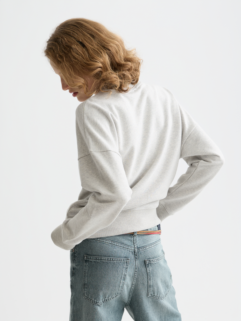 Embroidered Logo Relaxed Fit Sweatshirt