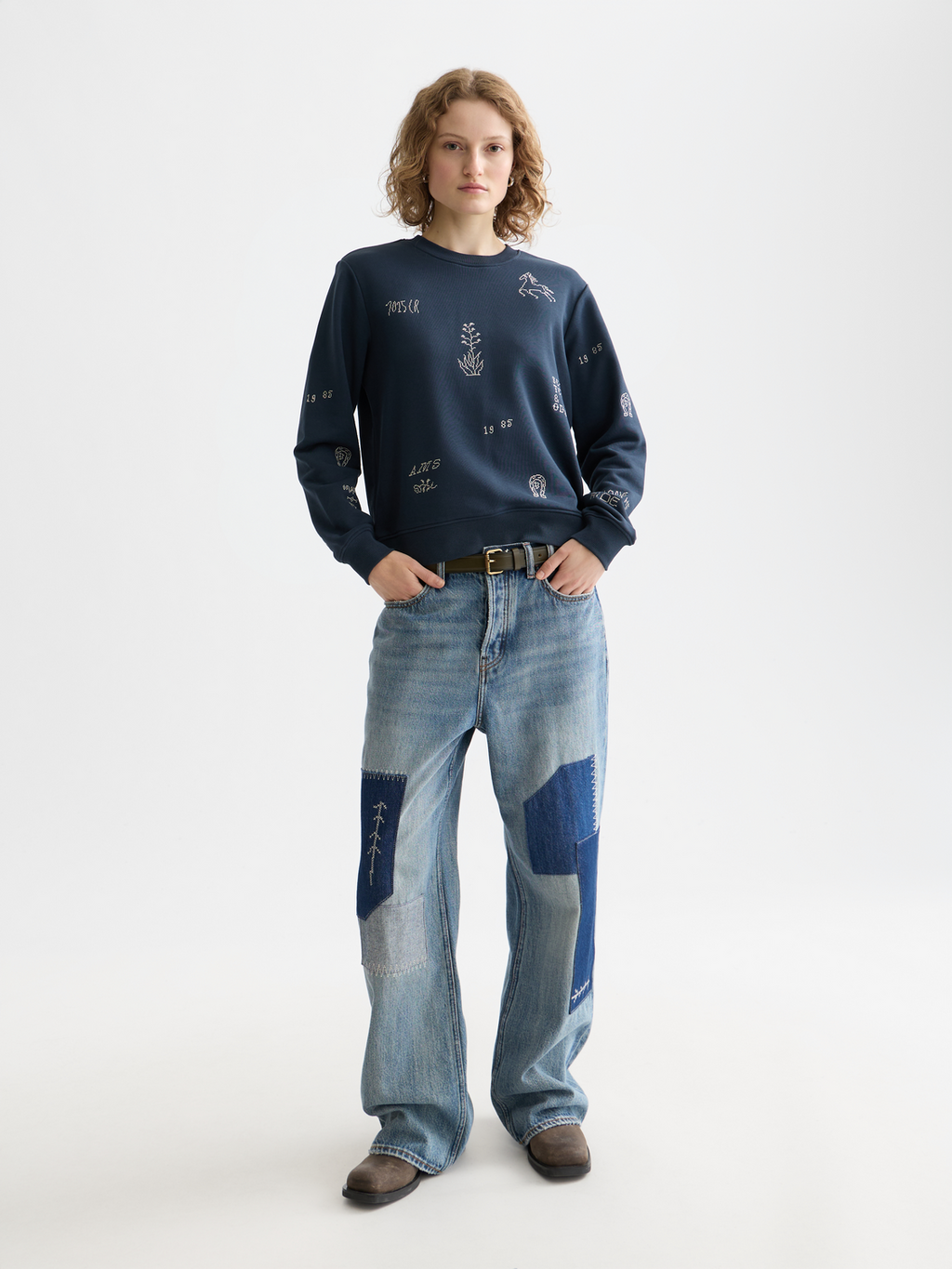 Embroidered Regular Fit Sweatshirt